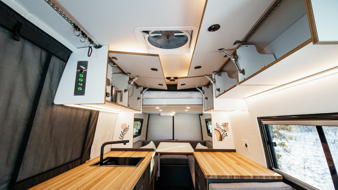 van with elevator bed