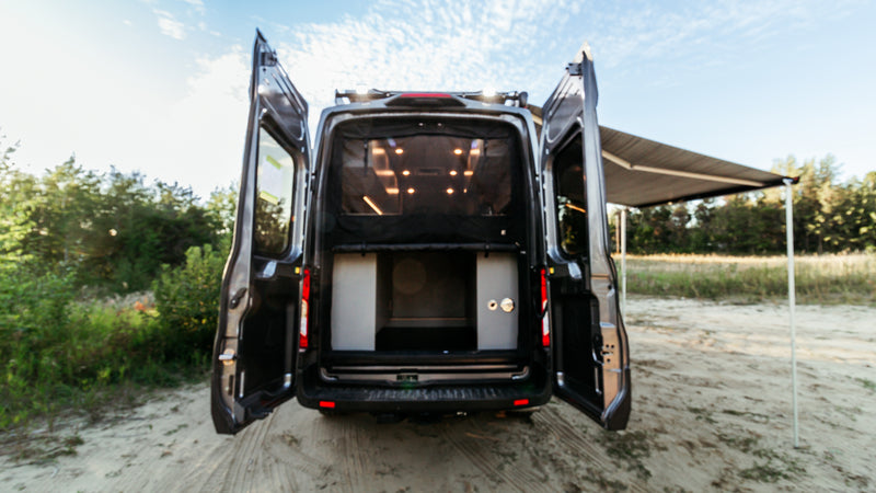 Van Gogh Ford Transit 148 camper van conversion by 2Pines Upfitters, photo 10
