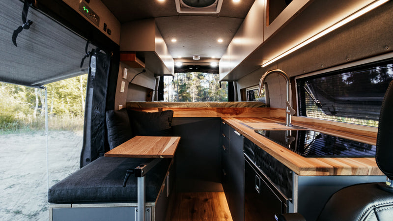 Van Gogh Ford Transit 148 custom van conversion hand-built by 2Pines Upfitters