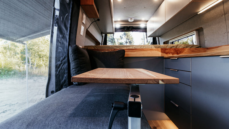 Van Gogh Ford Transit 148 camper van conversion by 2Pines Upfitters, photo 1