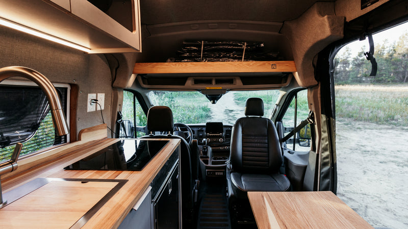 Van Gogh Ford Transit 148 camper van conversion by 2Pines Upfitters, photo 8