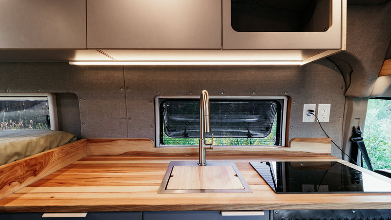 Van Gogh Ford Transit 148 camper van conversion by 2Pines Upfitters, photo 7