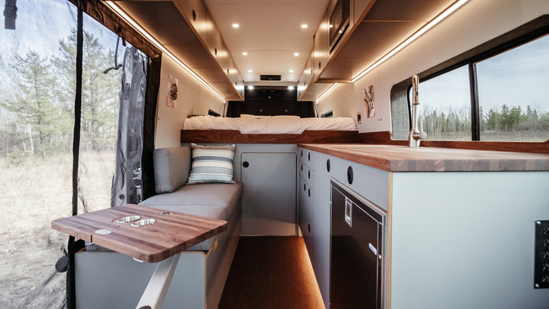 Custom Ford Transit 148 camper van conversion exterior