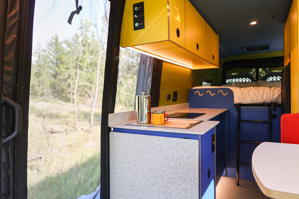 Custom Sprinter 170 4x4 camper van built by 2Pines